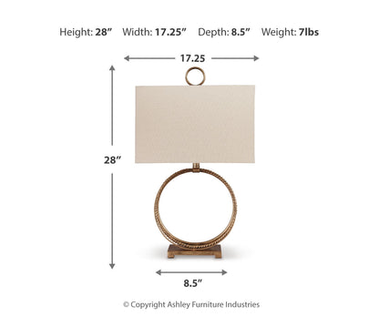 Mahala Metal Table Lamp (1/CN)