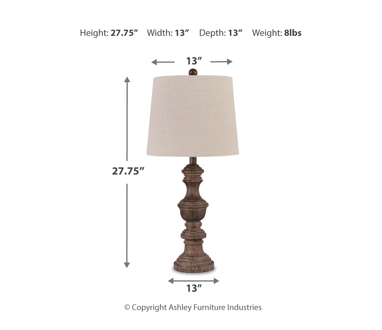 Magaly Poly Table Lamp (2/CN)