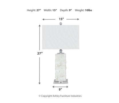 Malise Alabaster Table Lamp (1/CN)