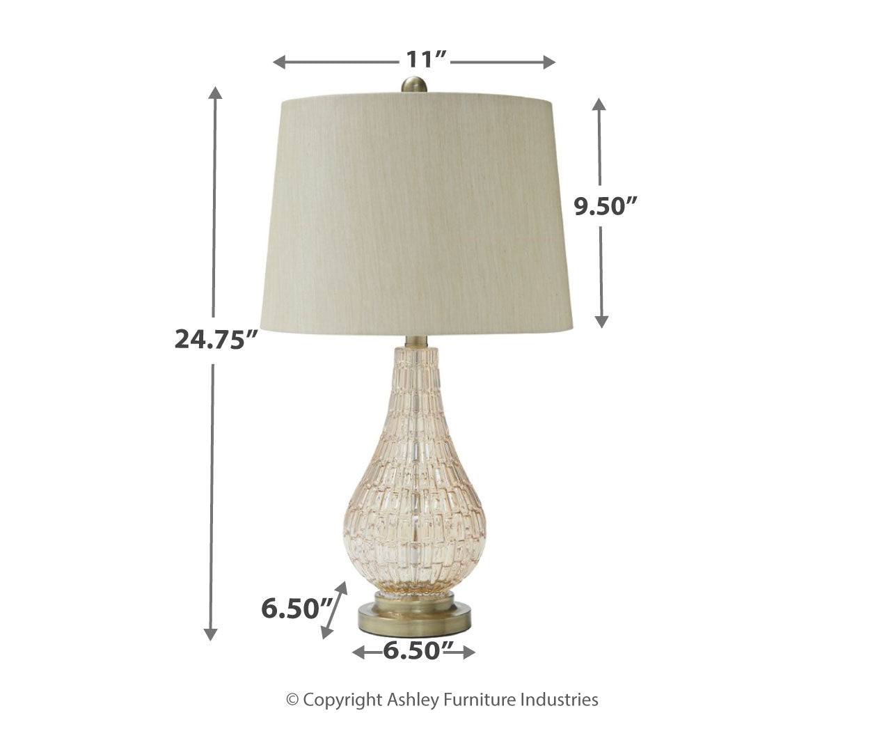 Latoya Glass Table Lamp (1/CN)