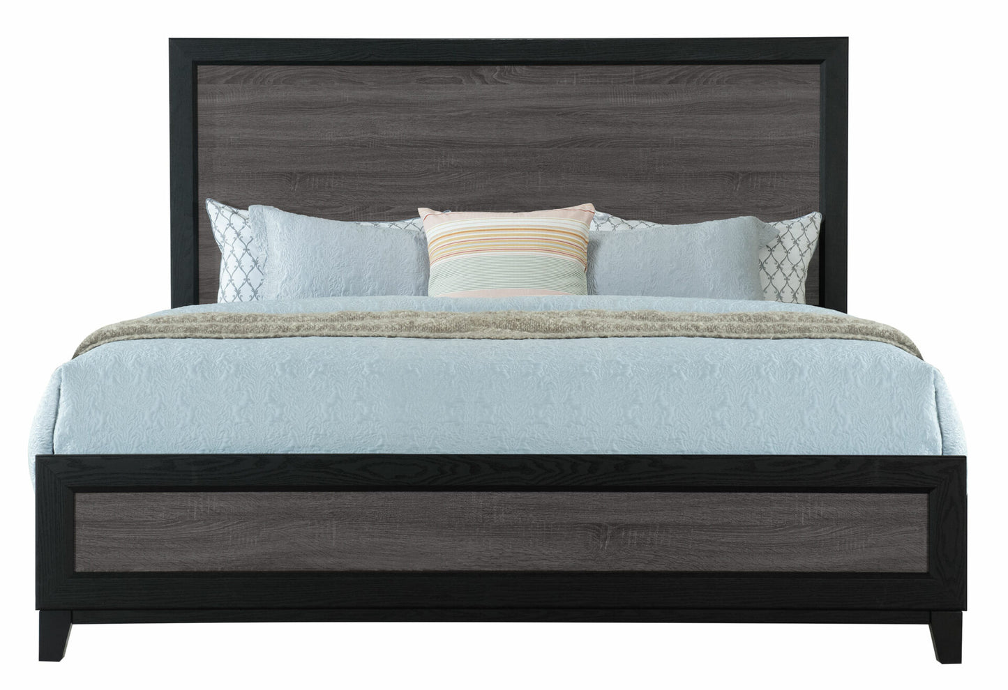 Lisbon Grey And Black King Bed