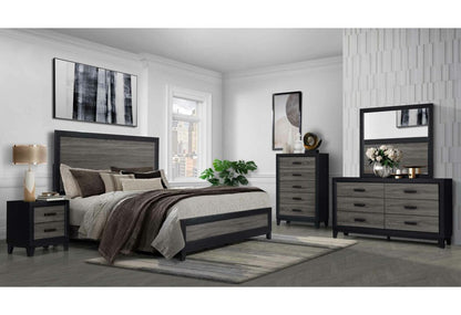 Lisbon Grey And Black Full Bed