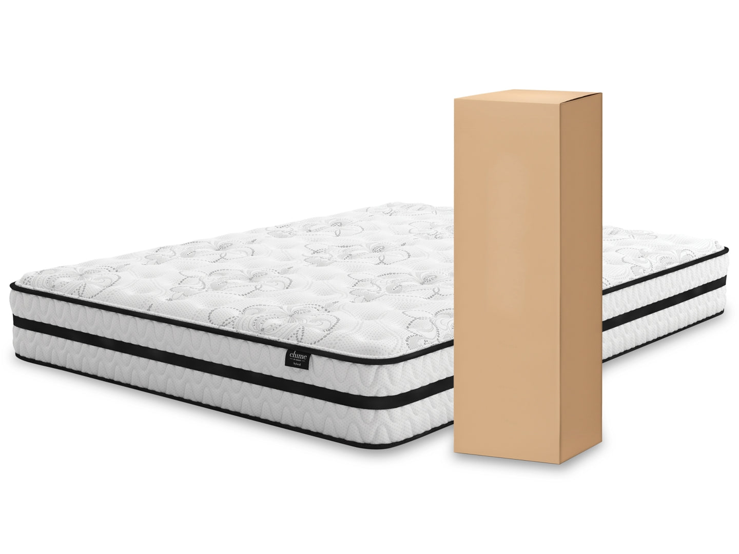 Chime Hybrid 10 Inch Hybrid Mattress with Foundation