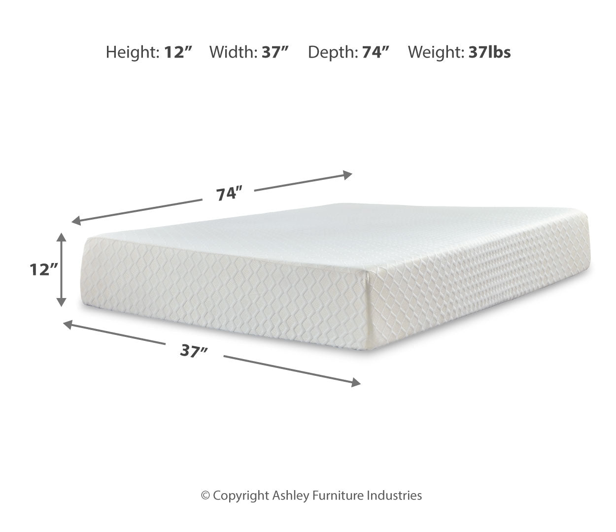 Chime 12 Inch Memory Foam Mattress