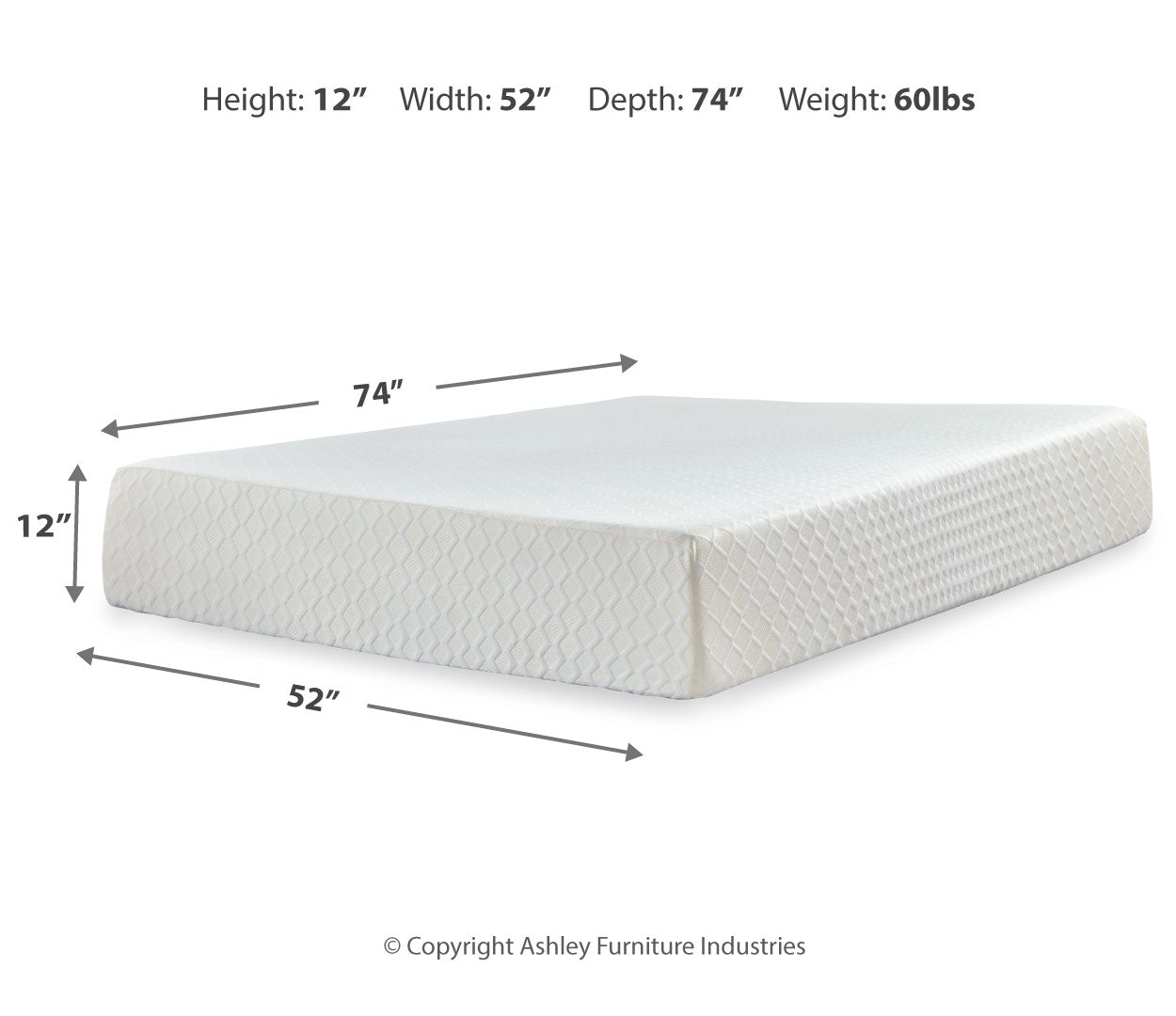 Chime 12 Inch Memory Foam Mattress