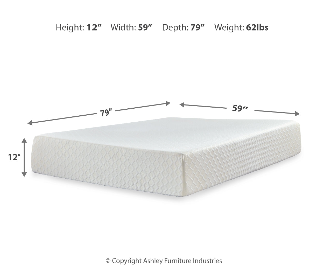 Chime 12 Inch Memory Foam Mattress