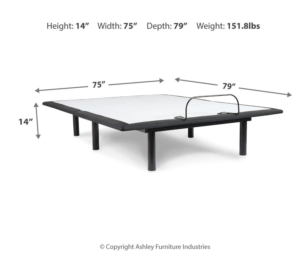 Chime 12 Inch Memory Foam Mattress with Adjustable Base