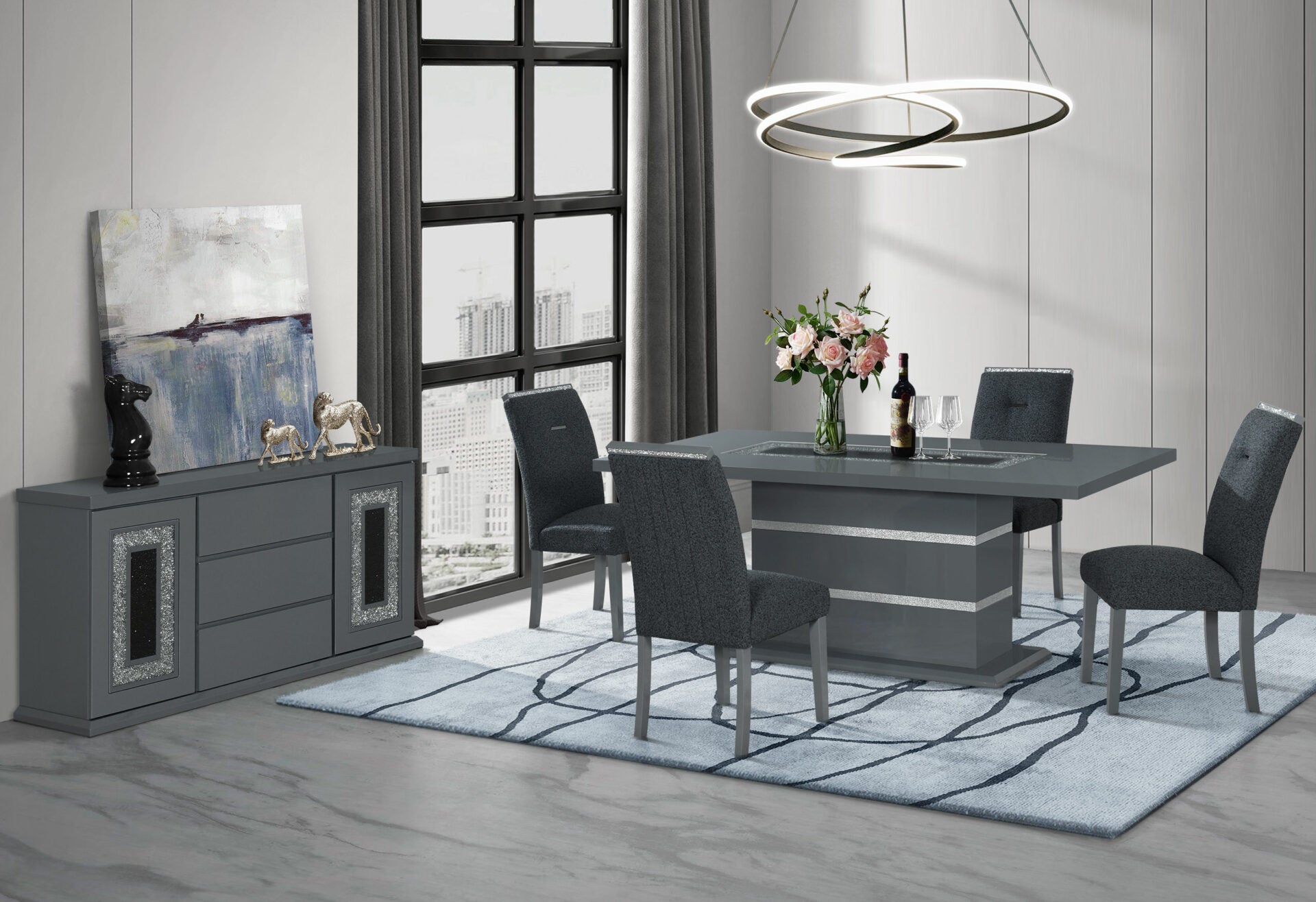 Monaco Dark Grey Buffet