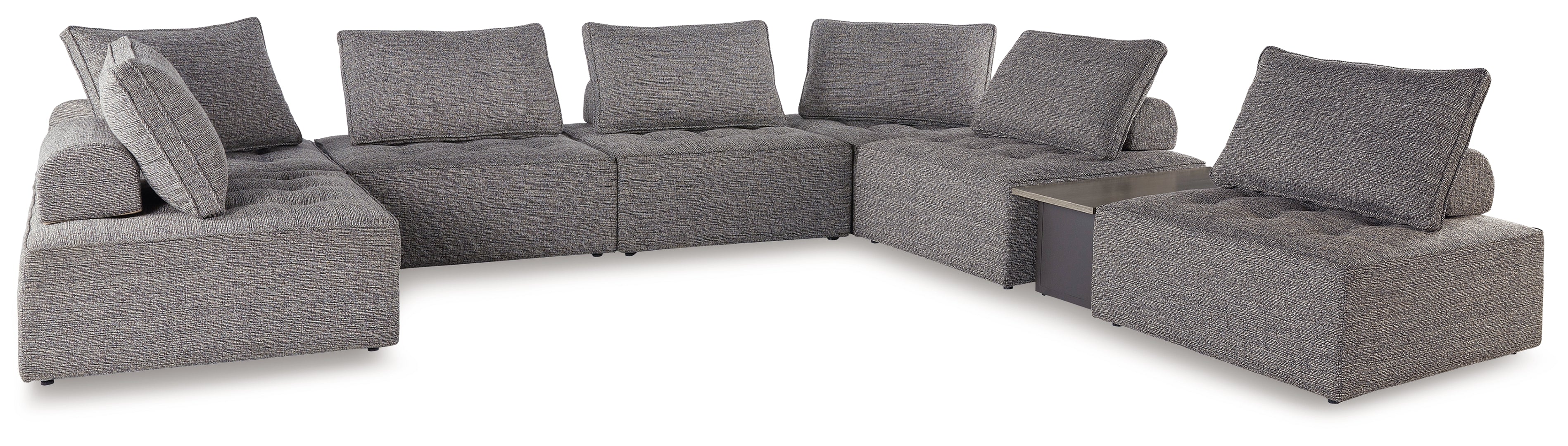 Bree Zee 8-Piece Outdoor Sectional with Lounge Chair