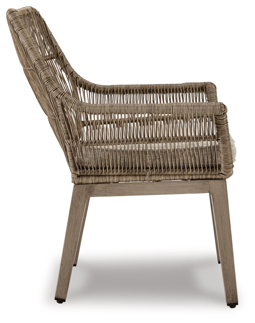 Beach Front Arm Chair With Cushion (2/CN)