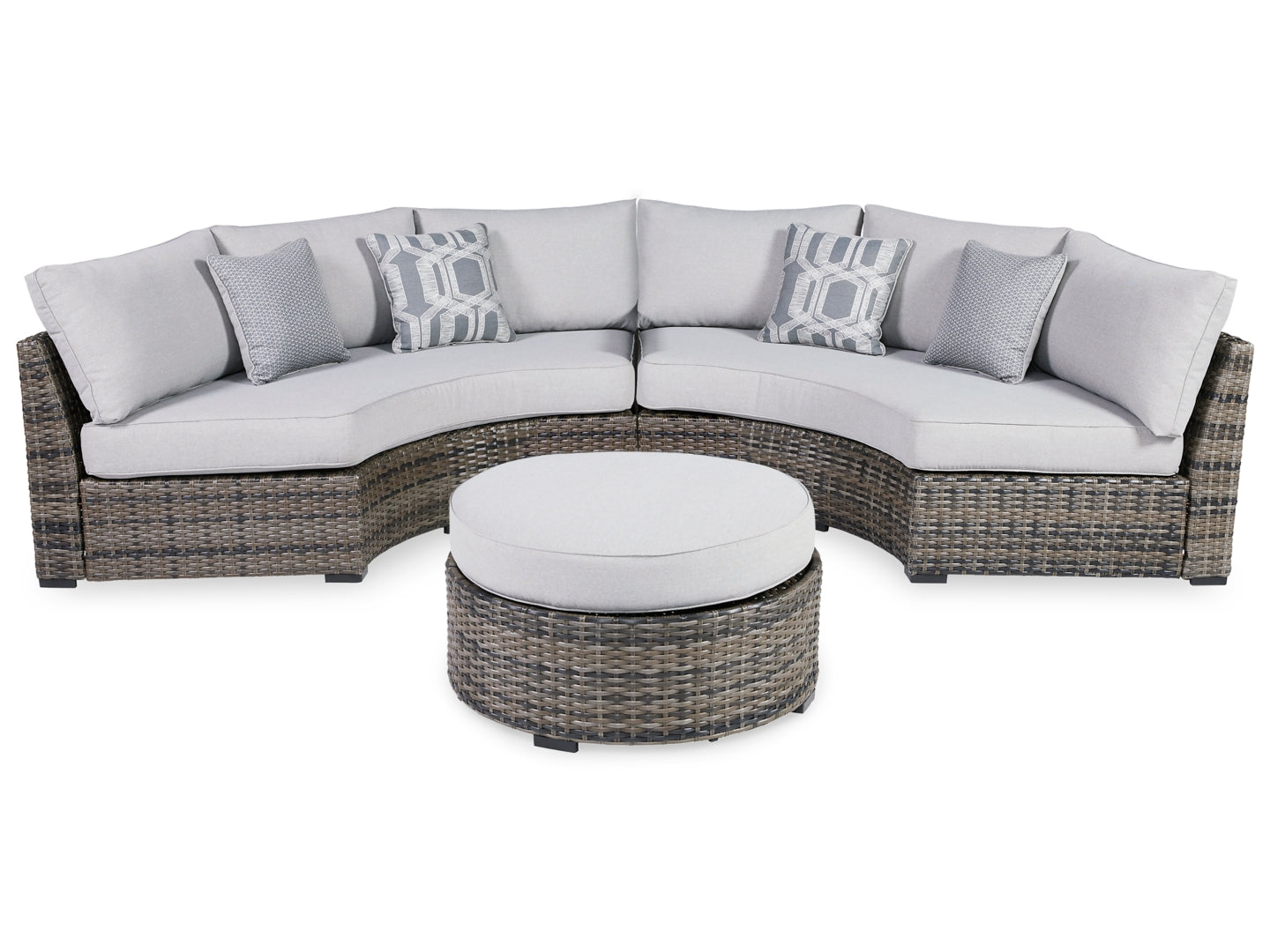 Harbor Court 3-Piece Outdoor Sectional with Ottoman