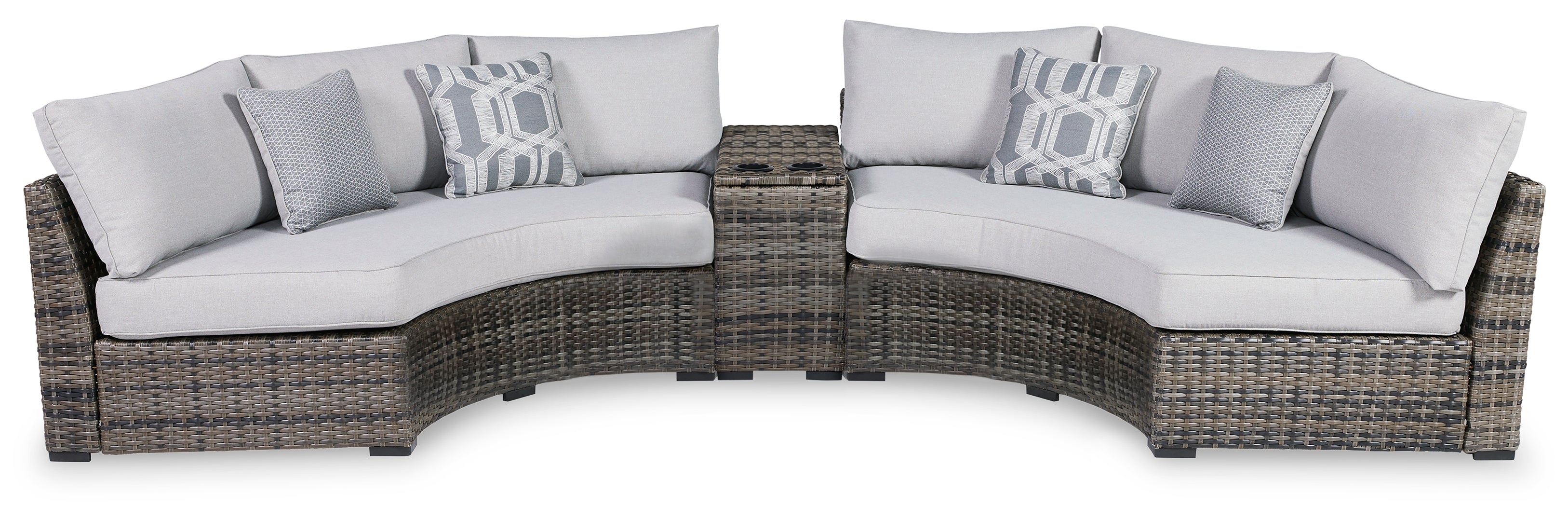 Harbor Court 3-Piece Outdoor Sectional with Ottoman