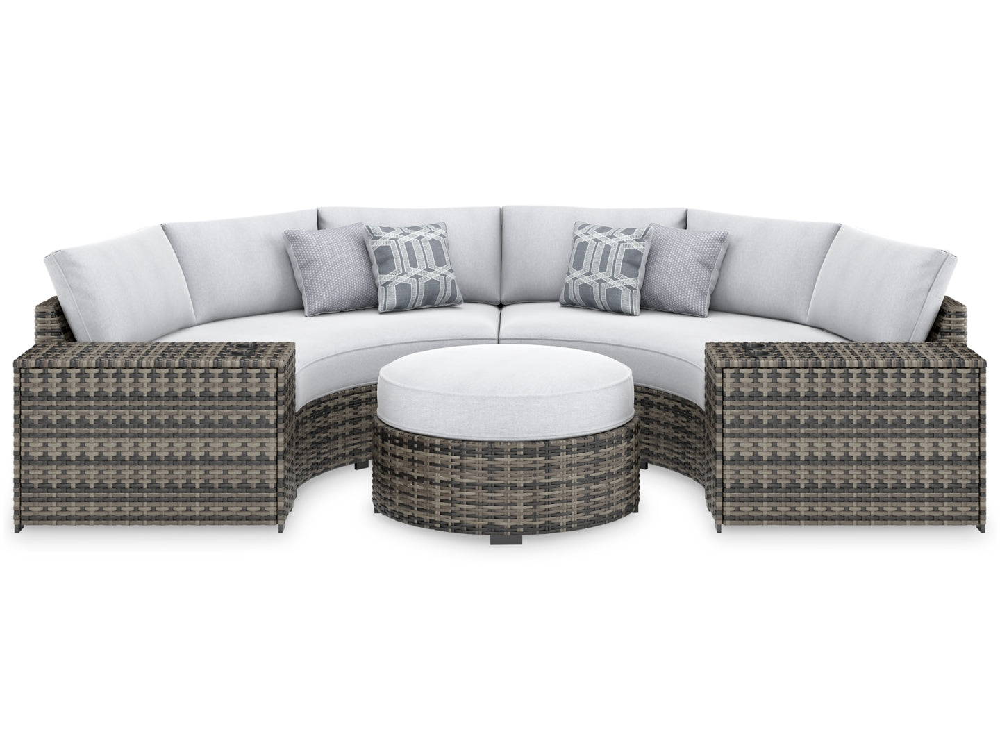 Harbor Court 3-Piece Outdoor Sectional with Ottoman