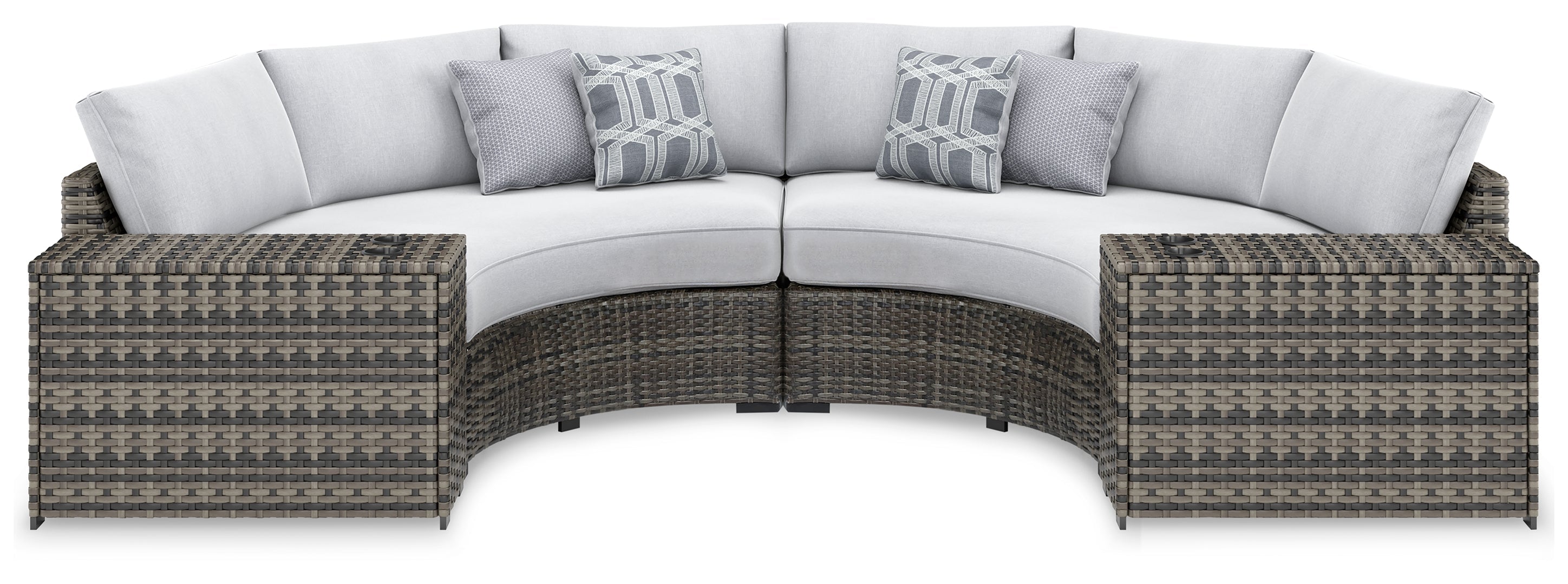 Harbor Court 3-Piece Outdoor Sectional with Ottoman