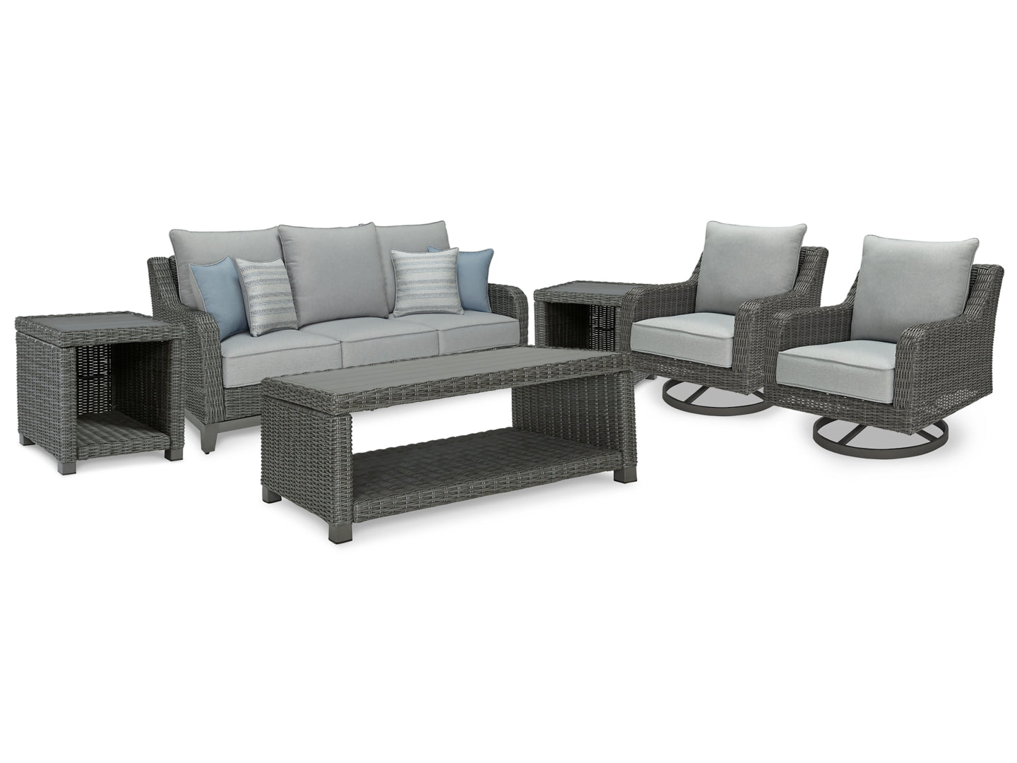 Elite Park Outdoor Loveseat with Coffee Table