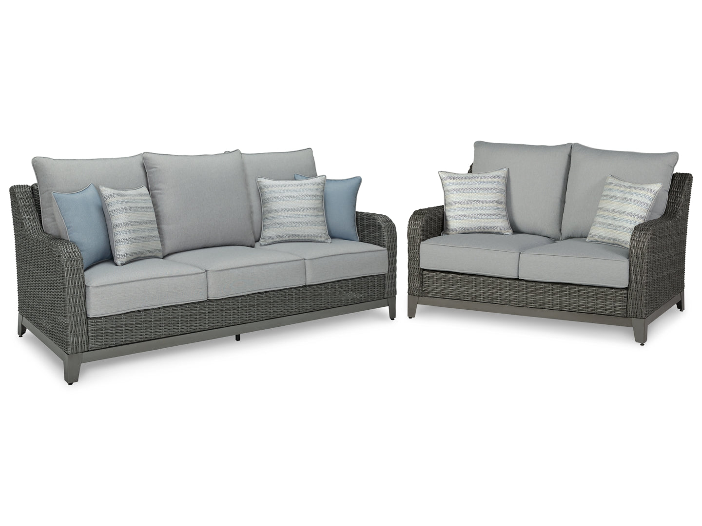 Elite Park Outdoor Sofa with 2 Lounge Chairs