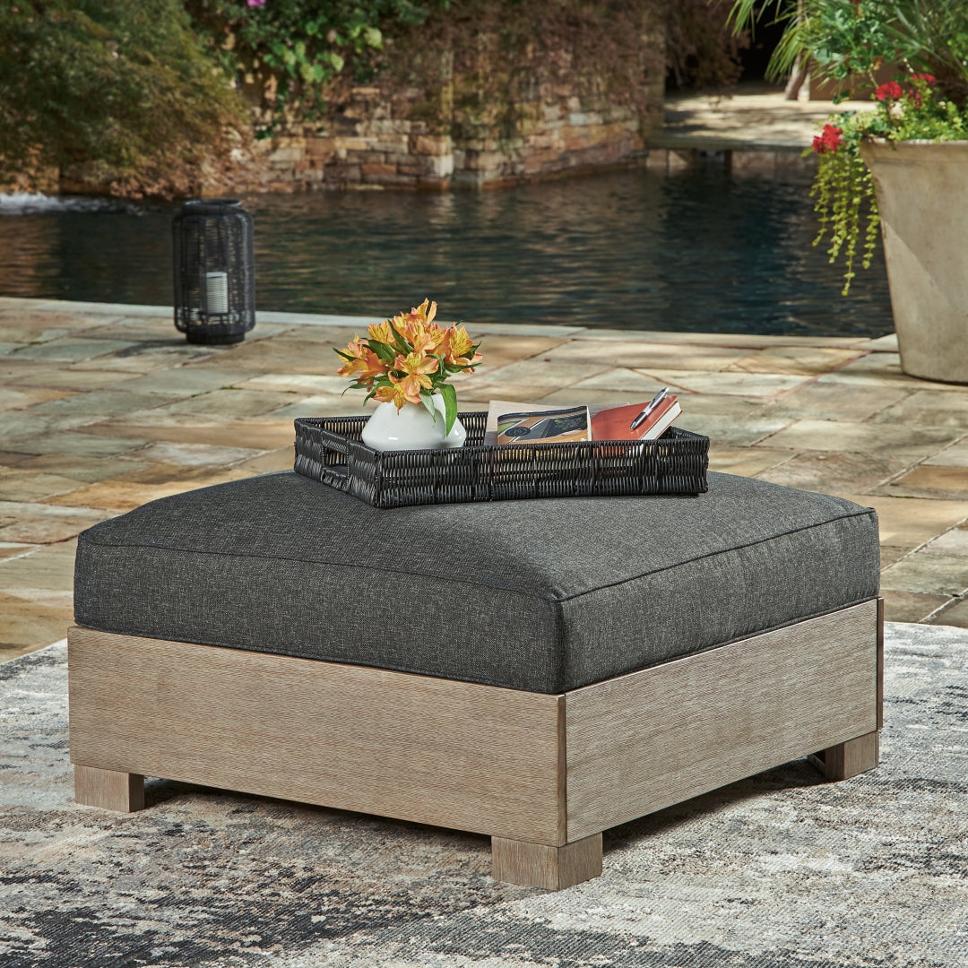 Citrine Park Ottoman with Cushion