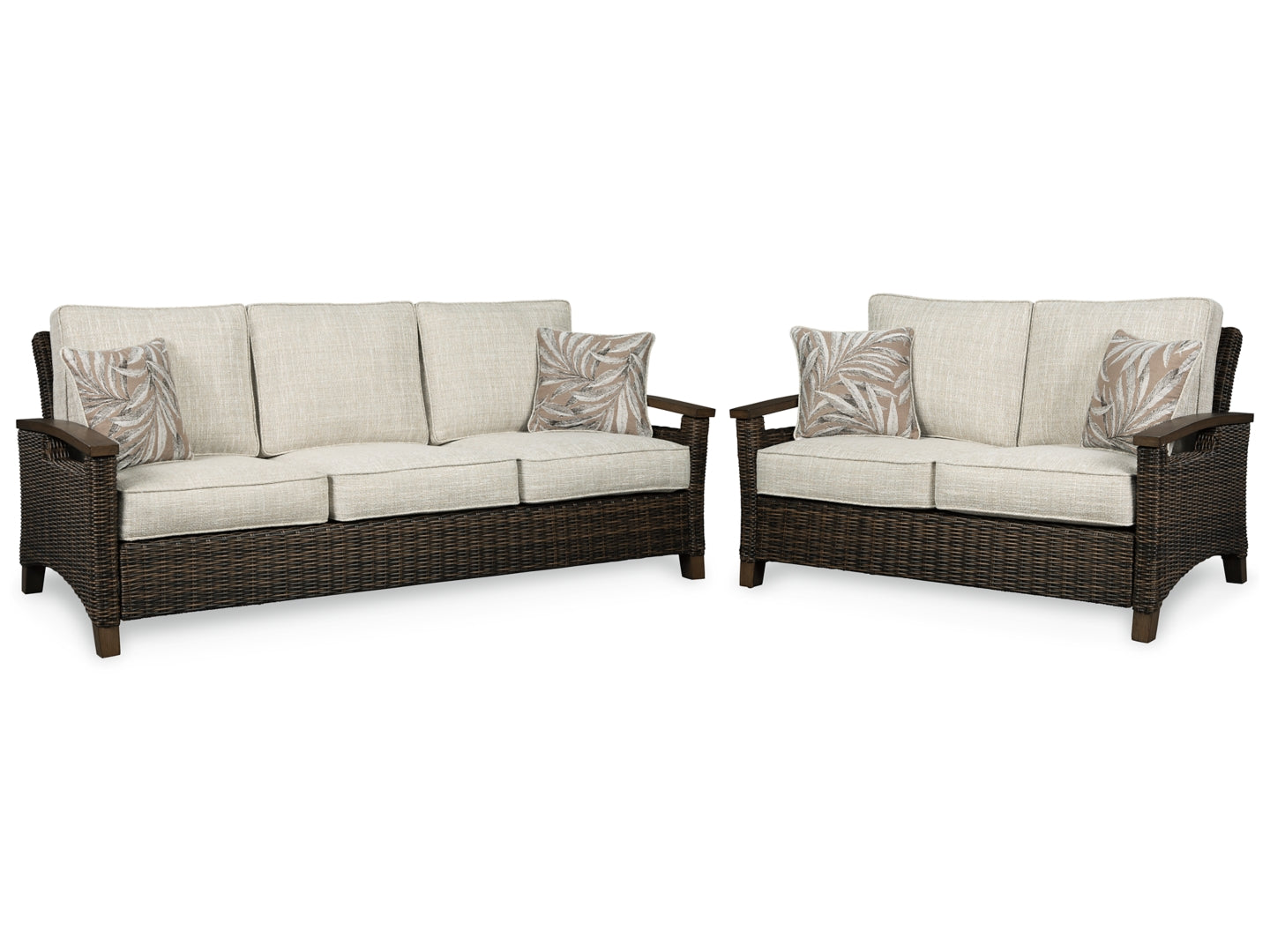 Paradise Trail Outdoor Sofa with 2 Lounge Chairs