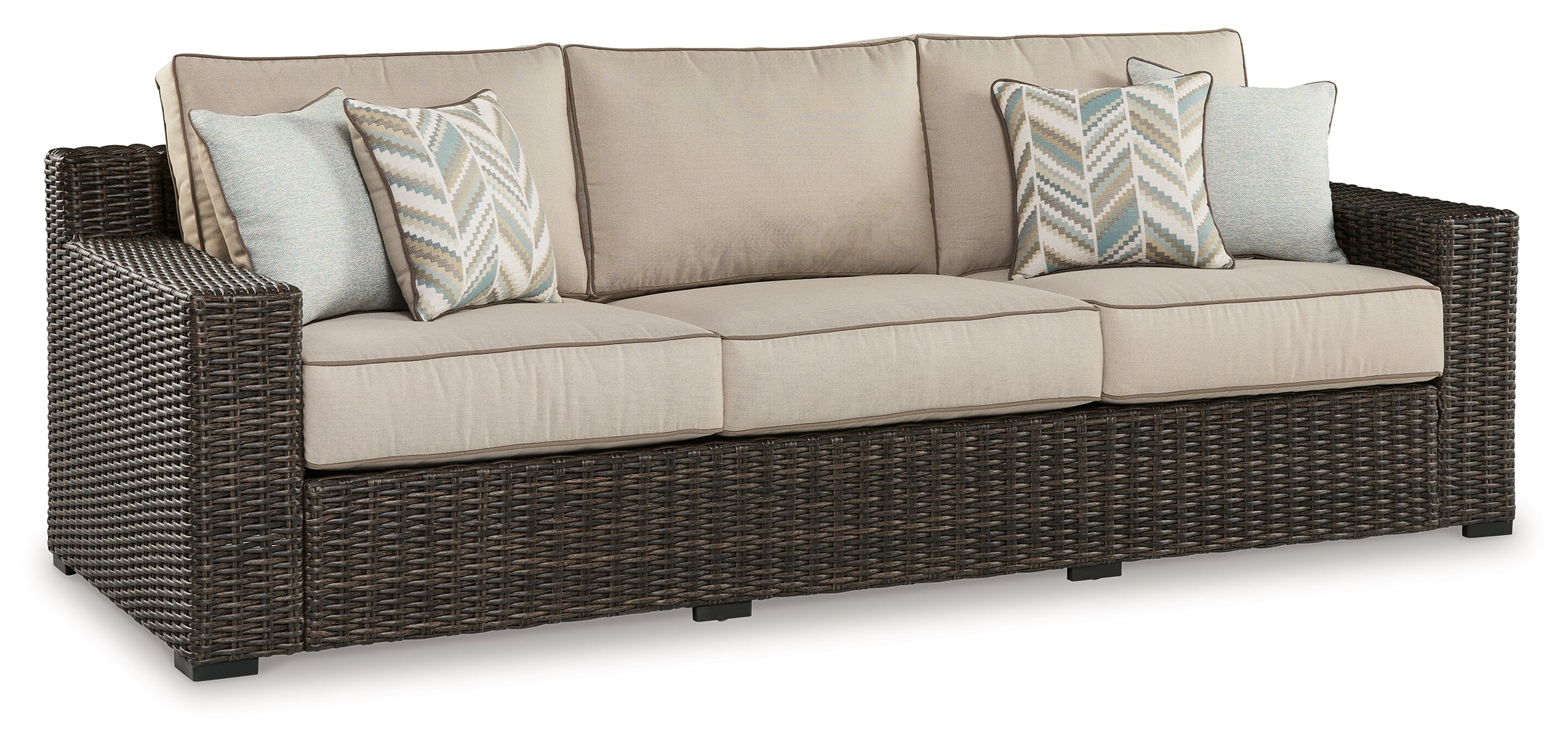 Coastline Bay Ottoman with Cushion