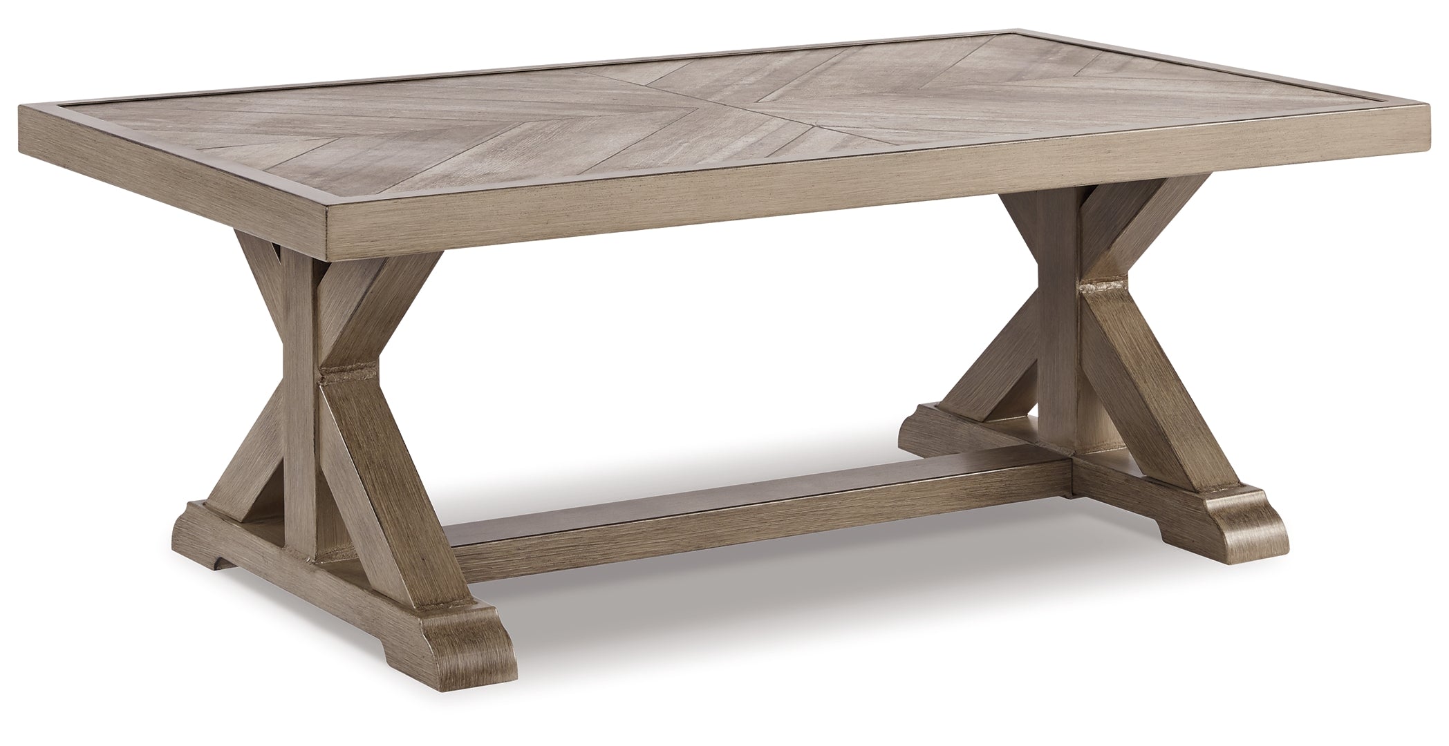 Beachcroft RECT Dining Table w/UMB OPT