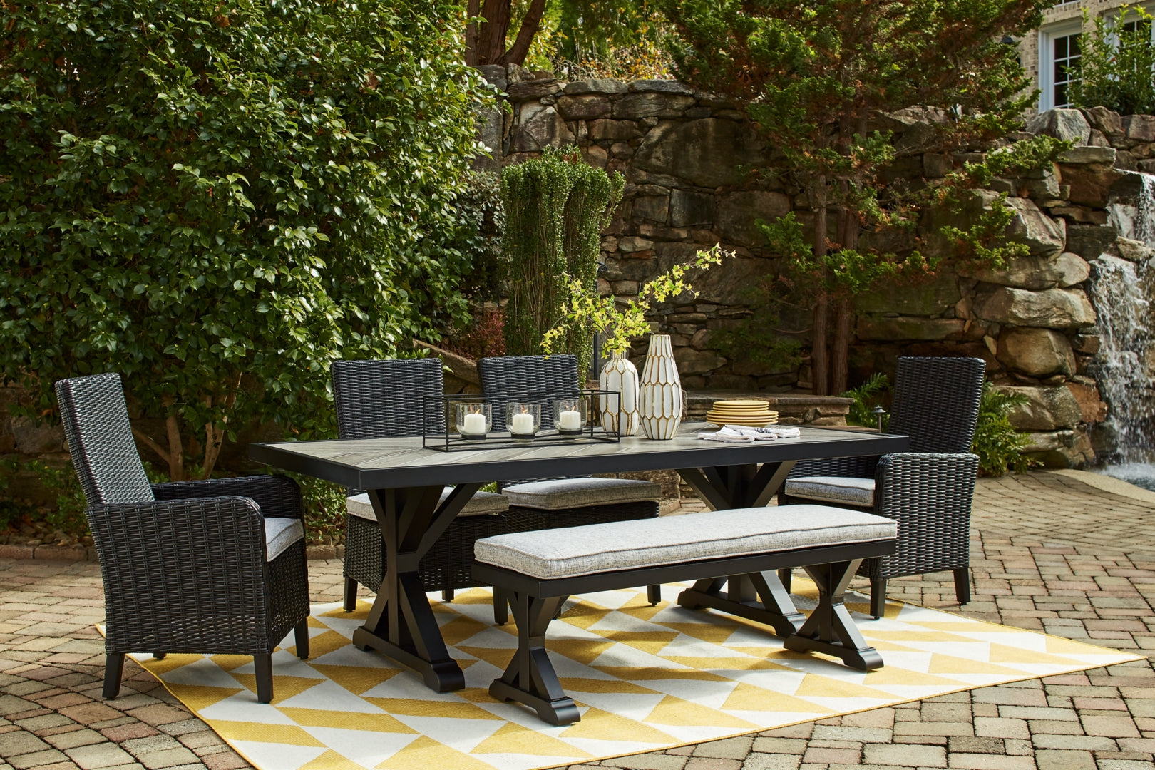 Beachcroft Outdoor Dining Table and Chairs