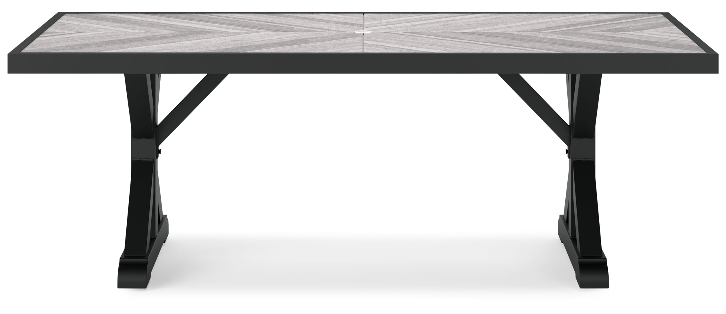 Beachcroft RECT Dining Table w/UMB OPT