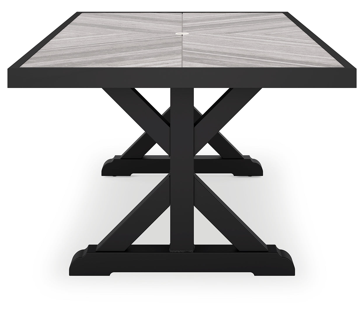 Beachcroft RECT Dining Table w/UMB OPT