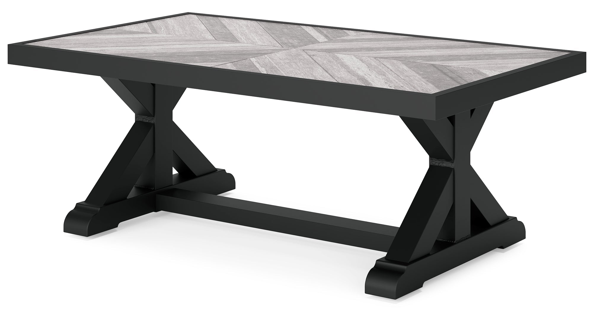 Beachcroft RECT Dining Table w/UMB OPT