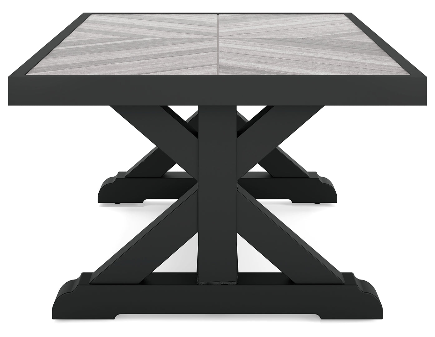 Beachcroft RECT Dining Table w/UMB OPT