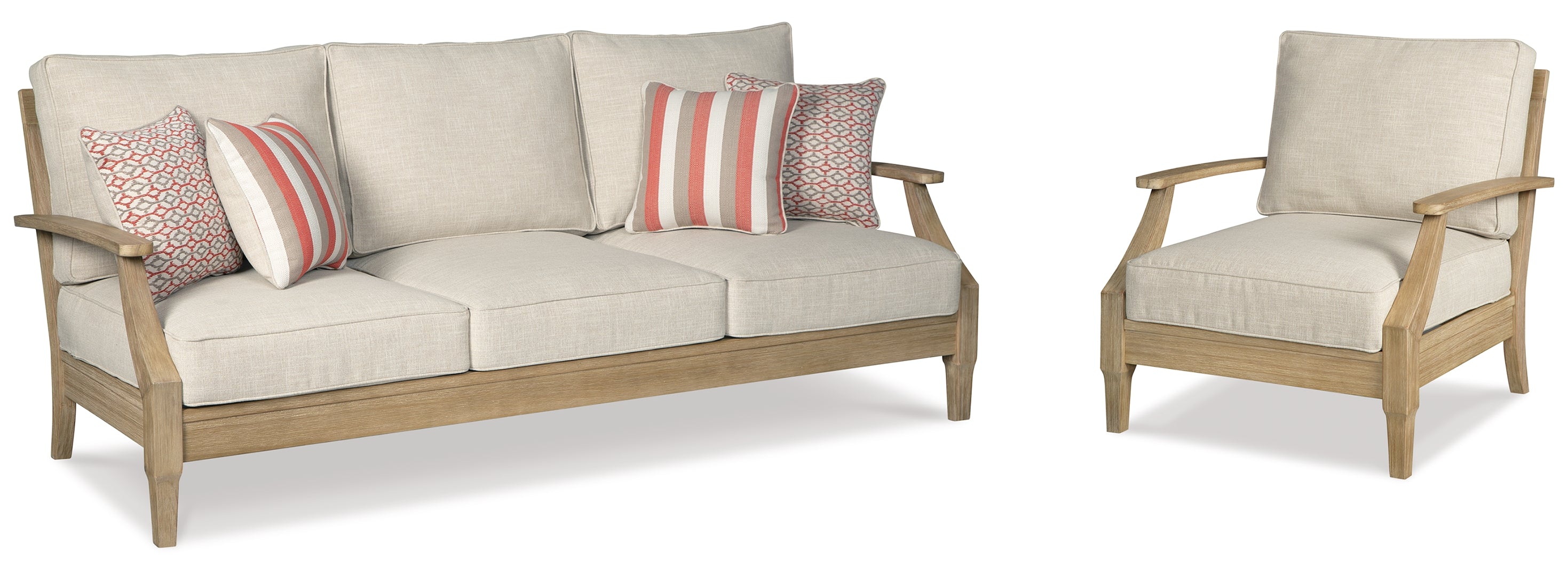 Clare View Outdoor Sofa with Coffee Table