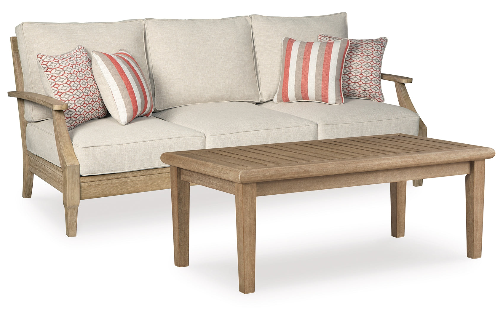 Clare View Outdoor Sofa with Coffee Table