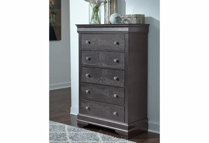 Pompei Metallic Grey Chest