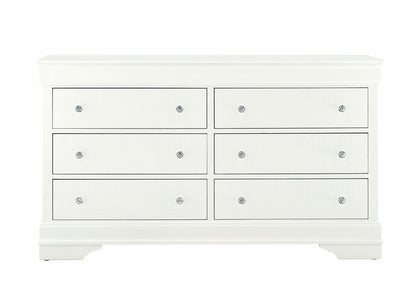 Pompei Metallic White Dresser