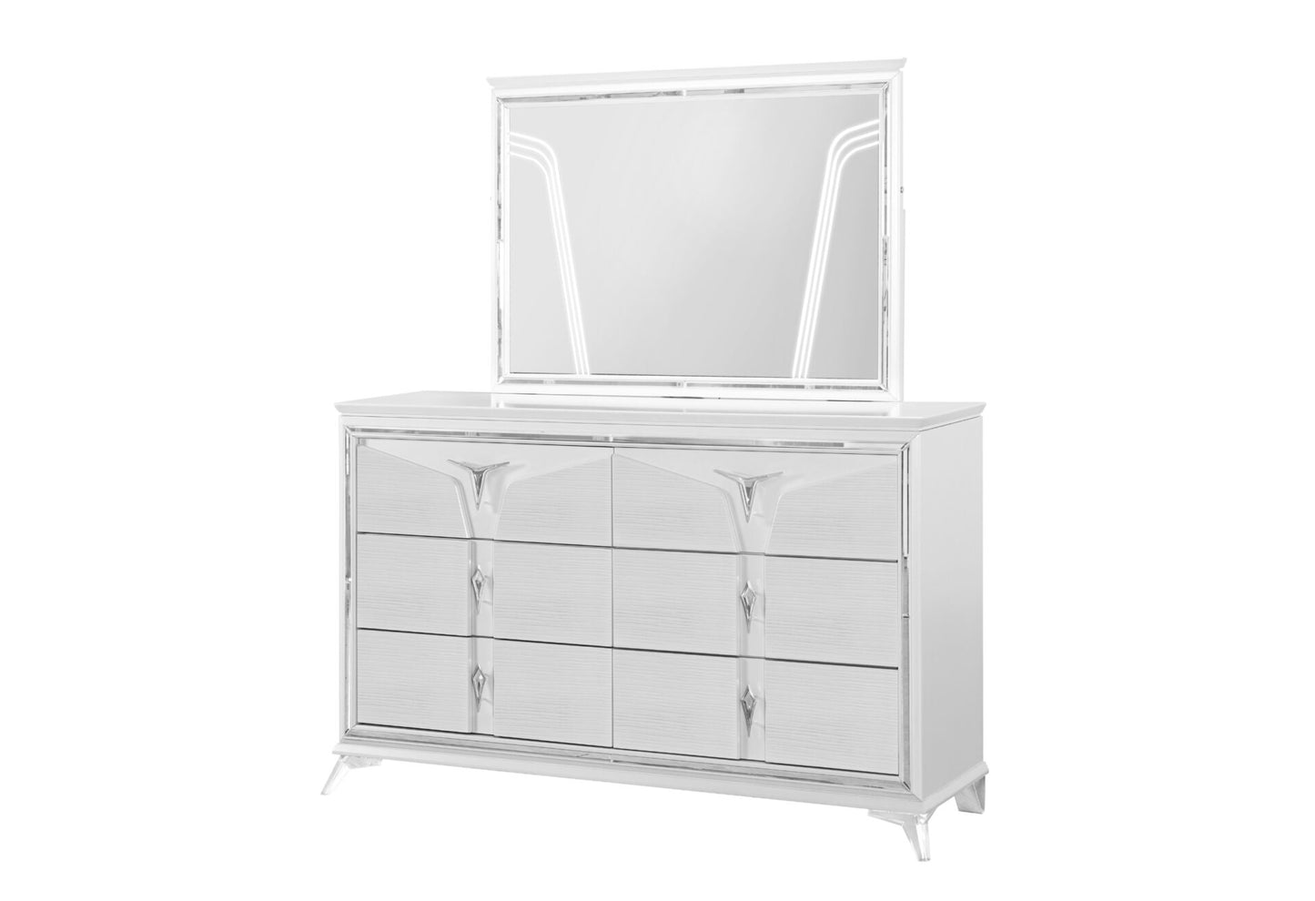 Romo White Dresser