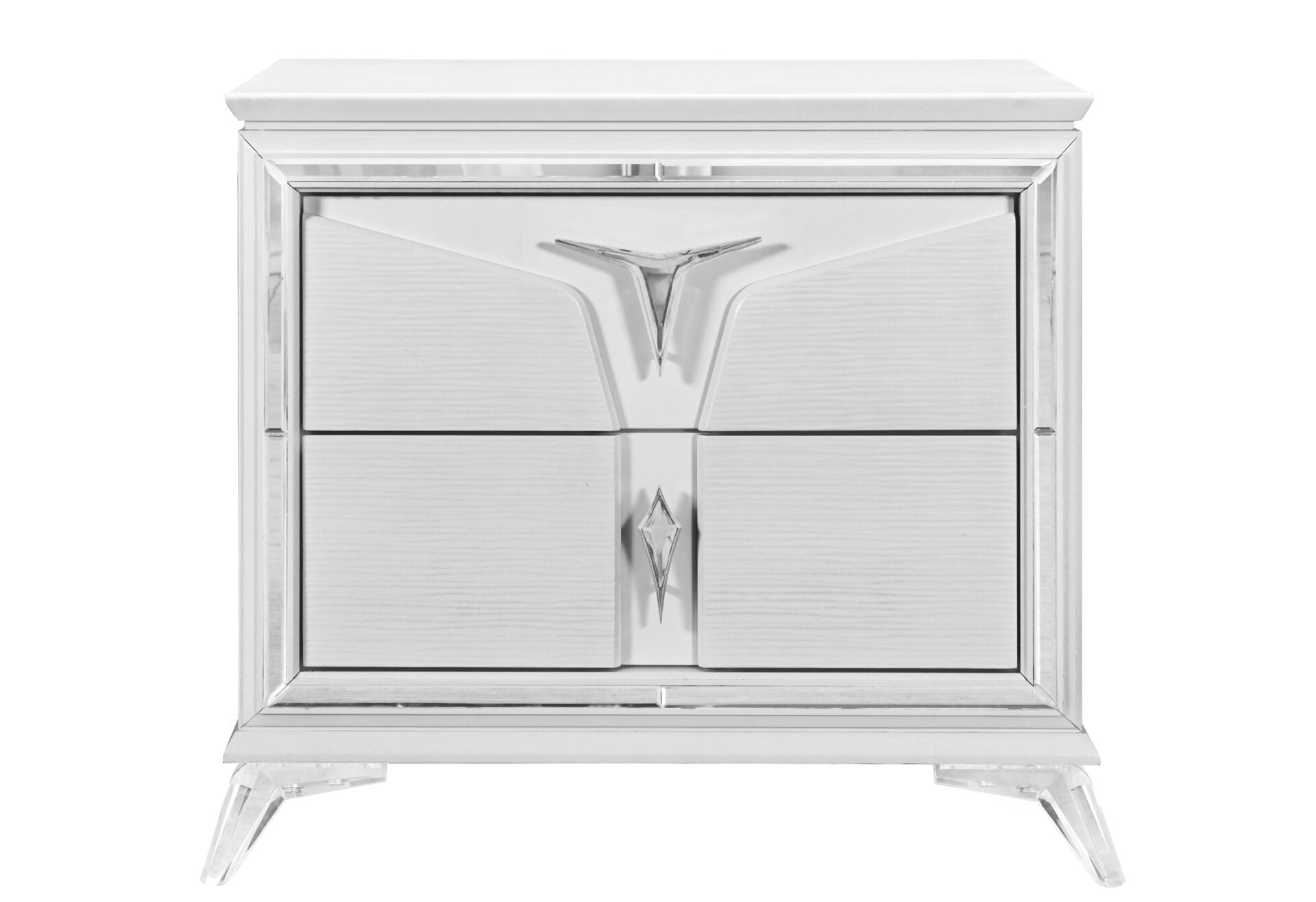 Romo White Nightstand