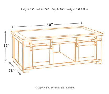 Budmore Rectangular Cocktail Table