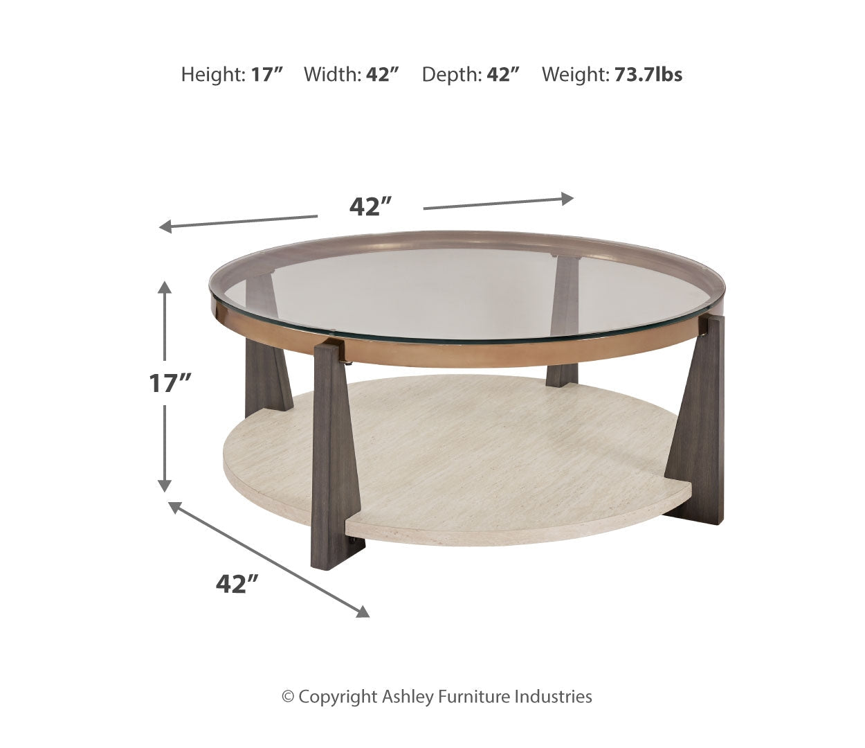 Frazwa Coffee Table with 2 End Tables