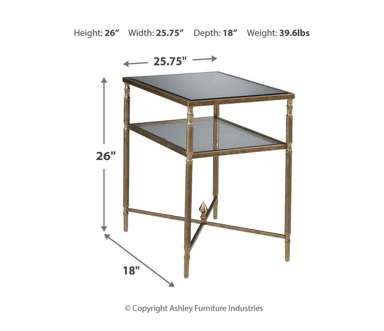 Cloverty Coffee Table with 2 End Tables