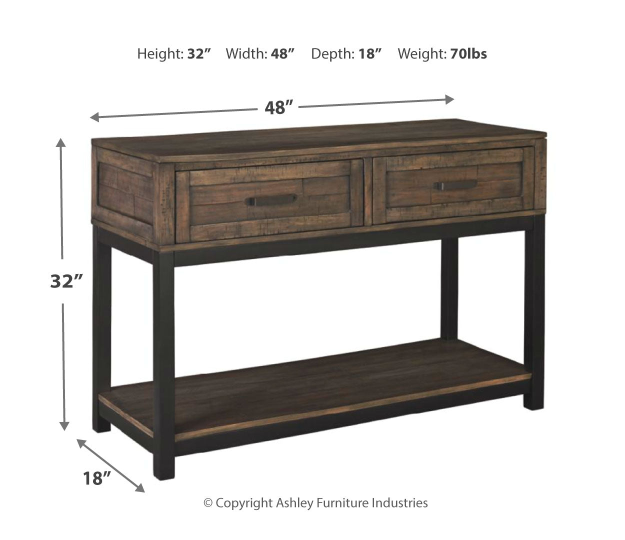 Johurst Sofa Table