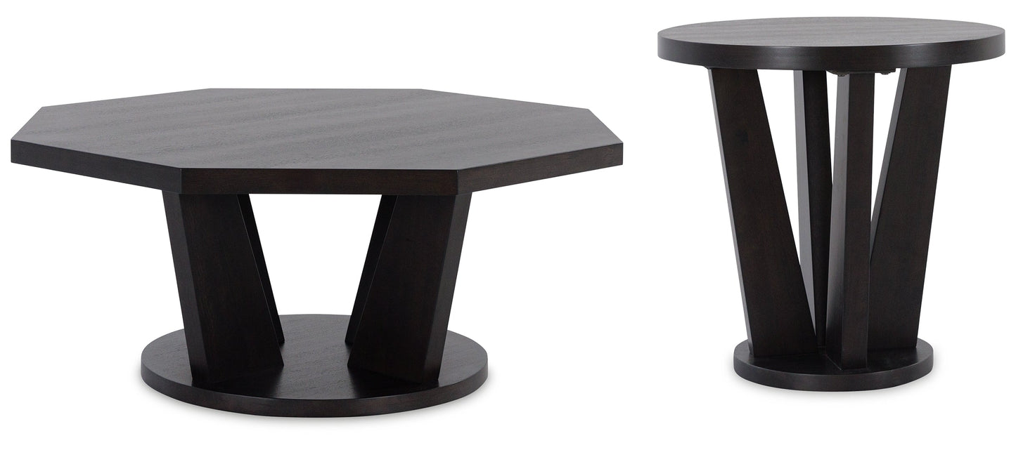 Chasinfield Coffee Table with 2 End Tables