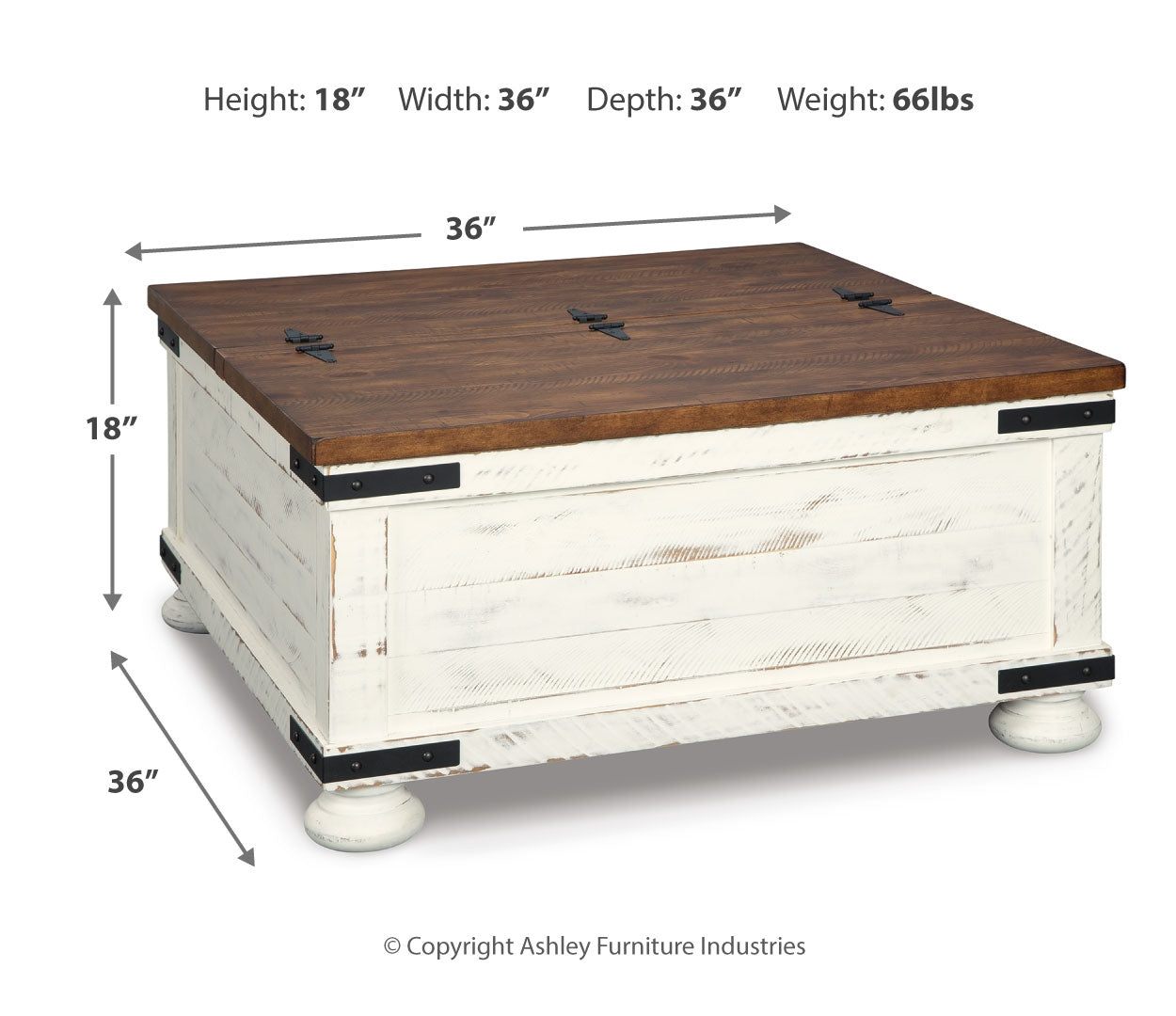 Wystfield Cocktail Table with Storage