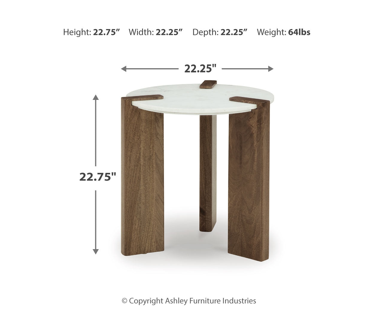 Isanti Coffee Table with 2 End Tables