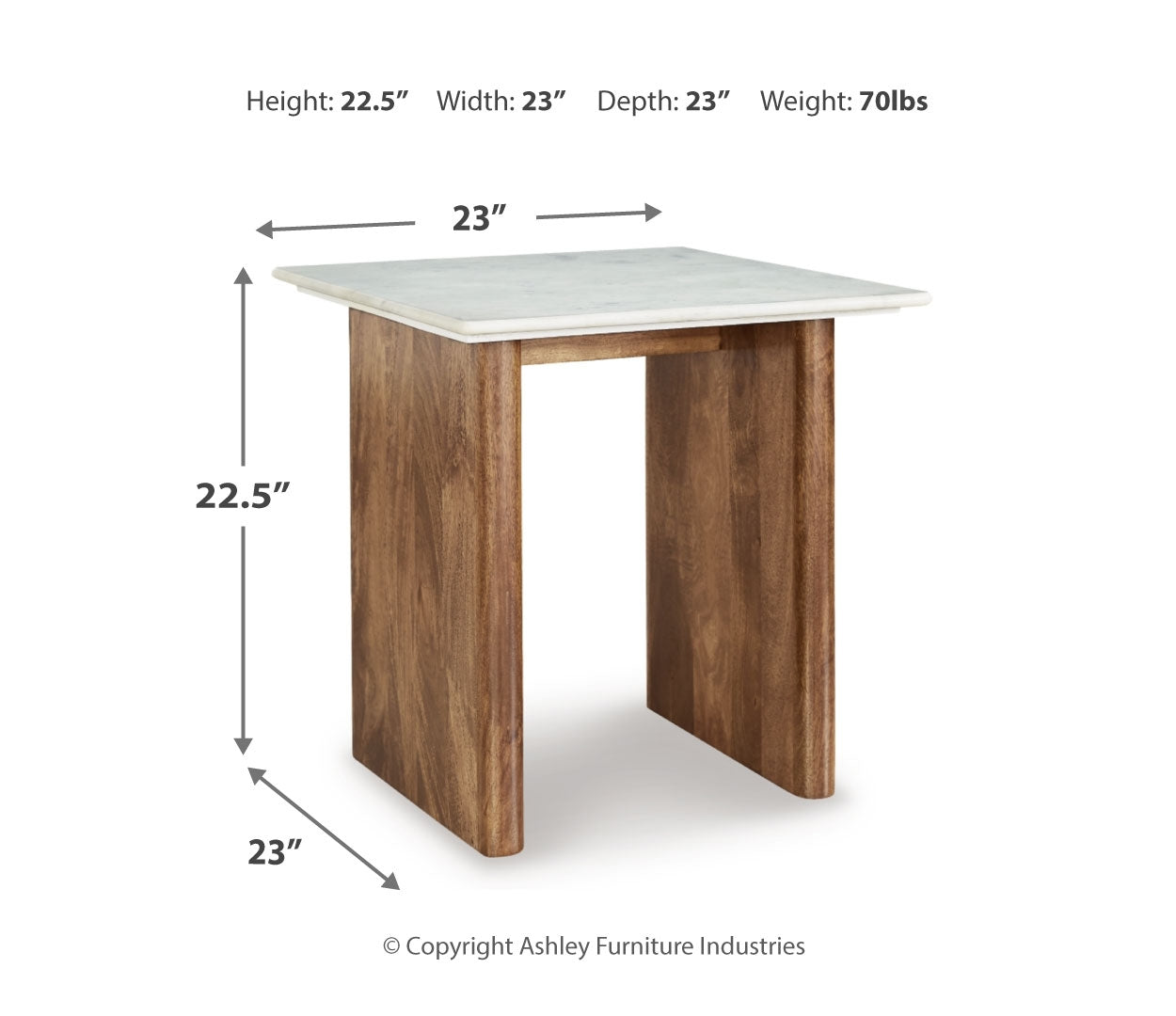 Isanti Coffee Table with 2 End Tables