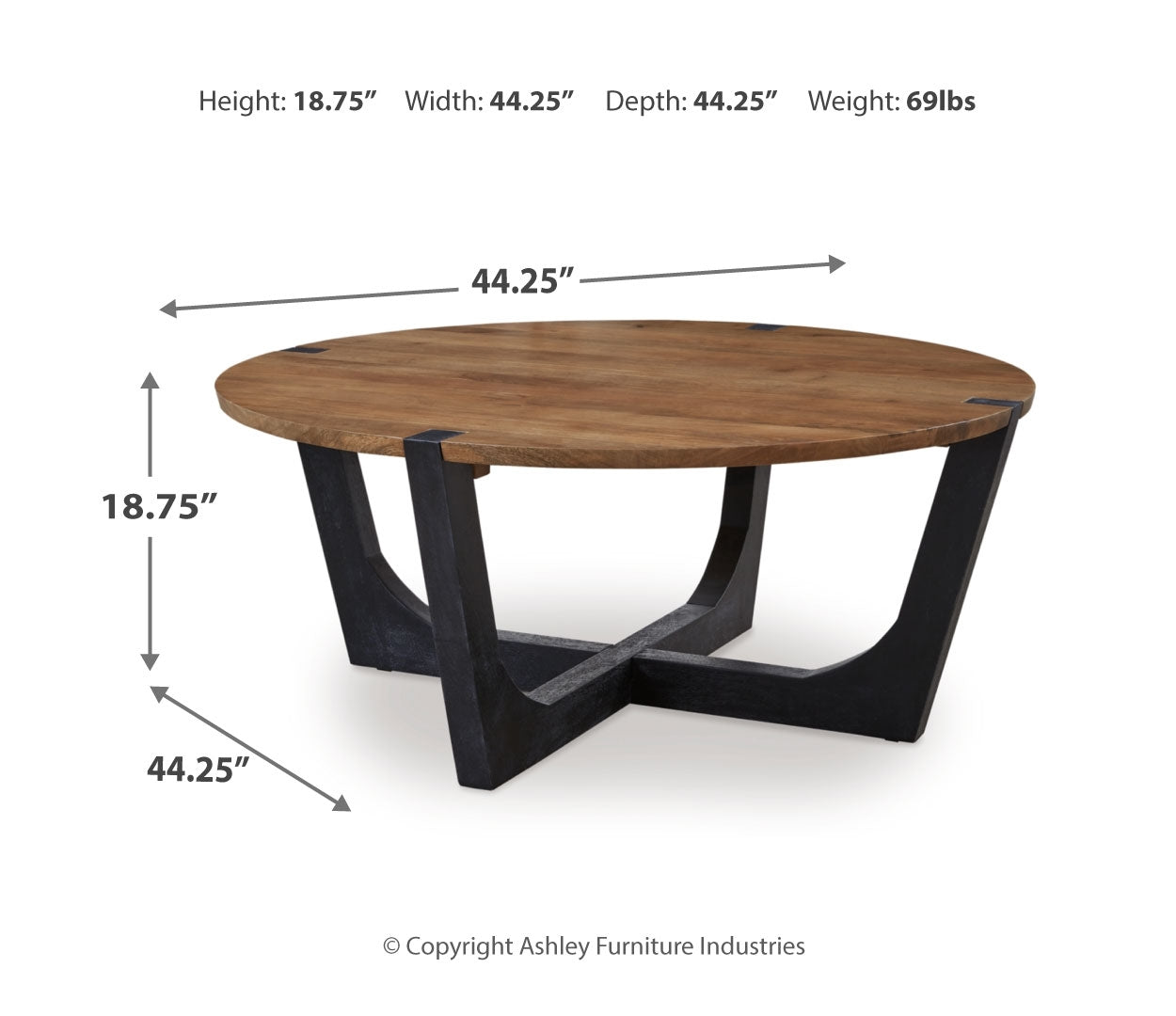 Hanneforth Coffee Table with 2 End Tables