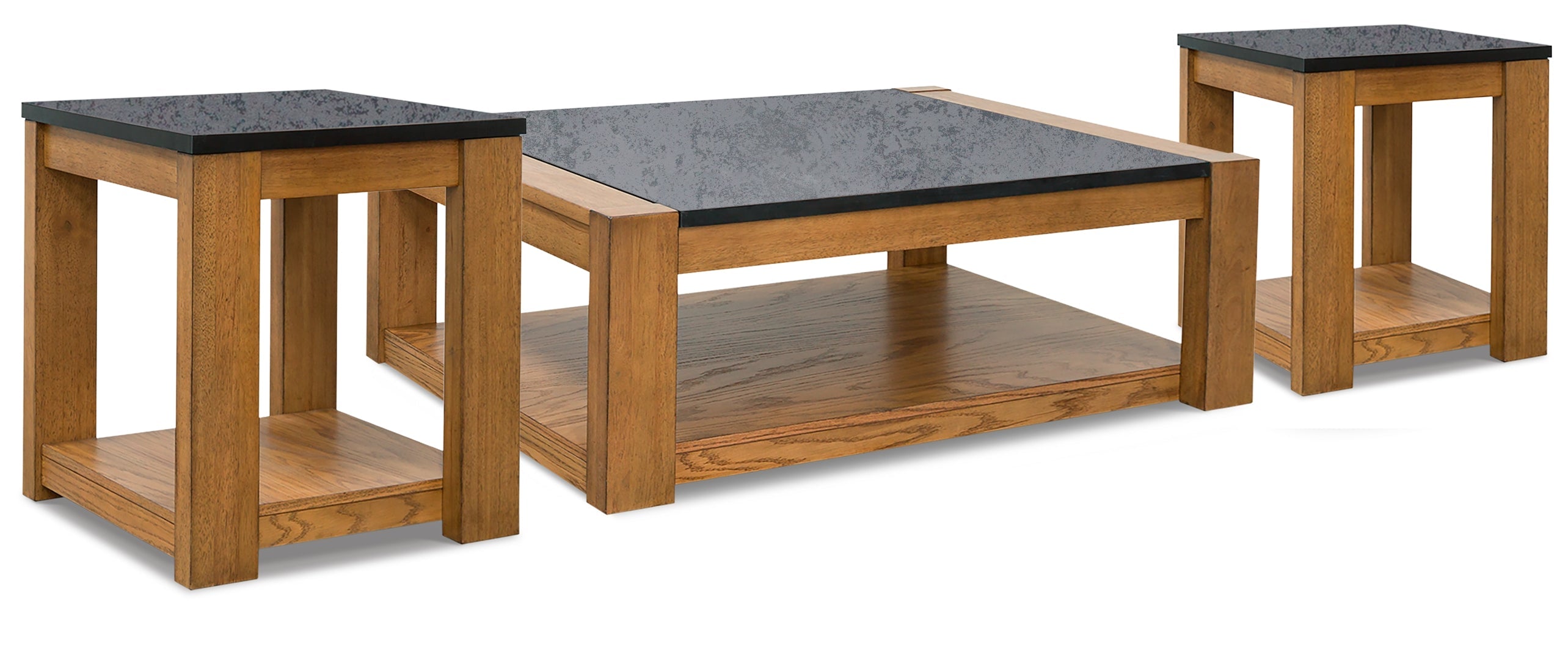 Quentina Coffee Table with 2 End Tables