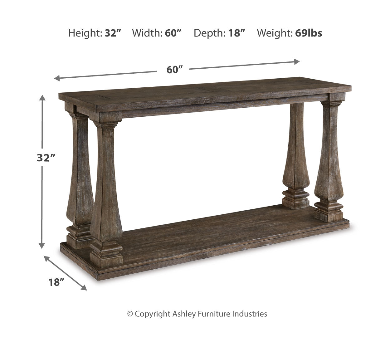 Johnelle Sofa Table