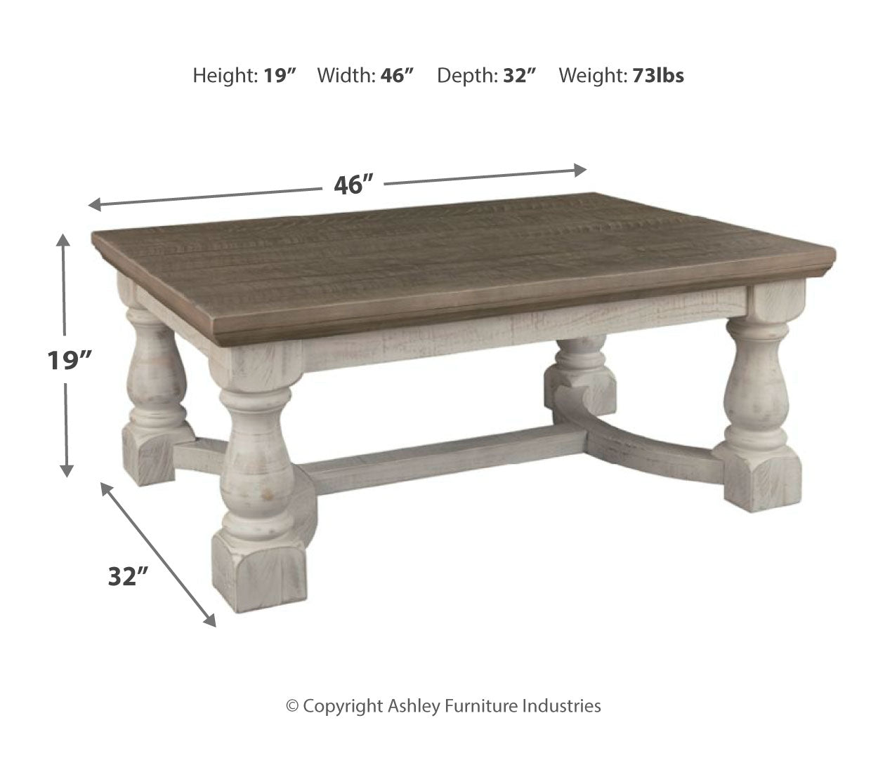 Havalance Coffee Table with 1 End Table