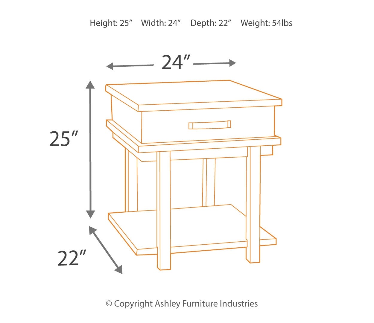 Stanah Coffee Table with 2 End Tables