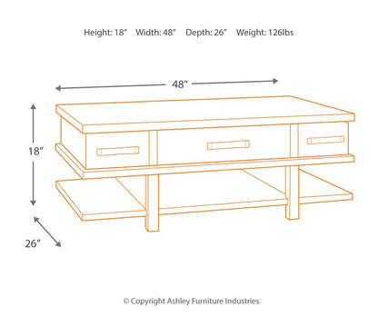 Stanah Lift Top Cocktail Table