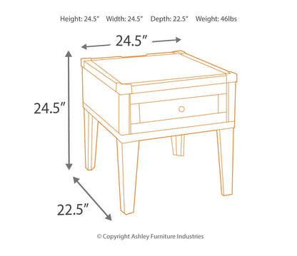 Todoe Rectangular End Table